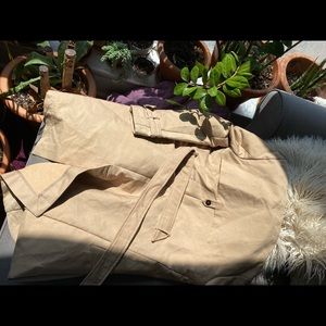 Camel trench coat